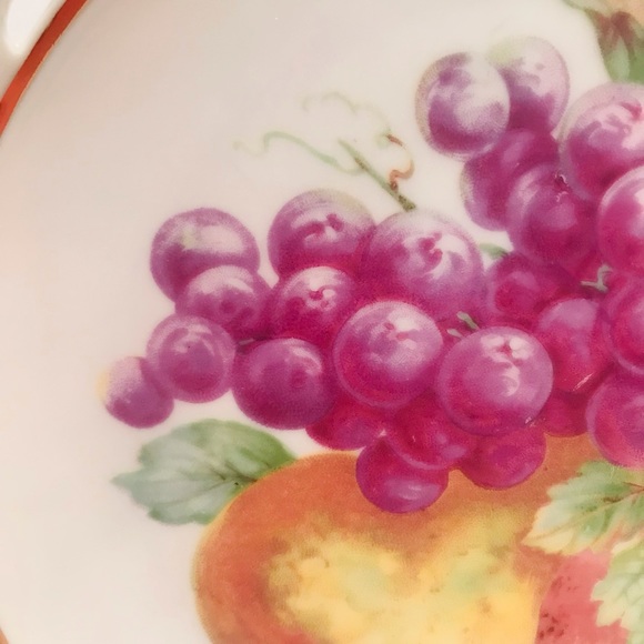 Vintage Bavarian Royal Hanover Fruit Plate Reticulated Rim Gold Trim 7.5” - Picture 4 of 7